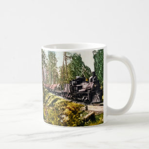 Holztransportzug in Iron Mountain, Michigan Kaffeetasse