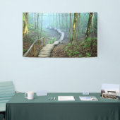 Holztreppen durch den Wald Banner (Messeveranstaltung)