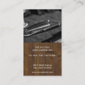 Holztrim Barbershop Visitenkarte (Rückseite)
