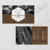 Holztrim Barbershop Visitenkarte (Vorne/Hinten)