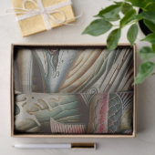 Holztrolle-Dekoupage Seidenpapier (Geschenk)