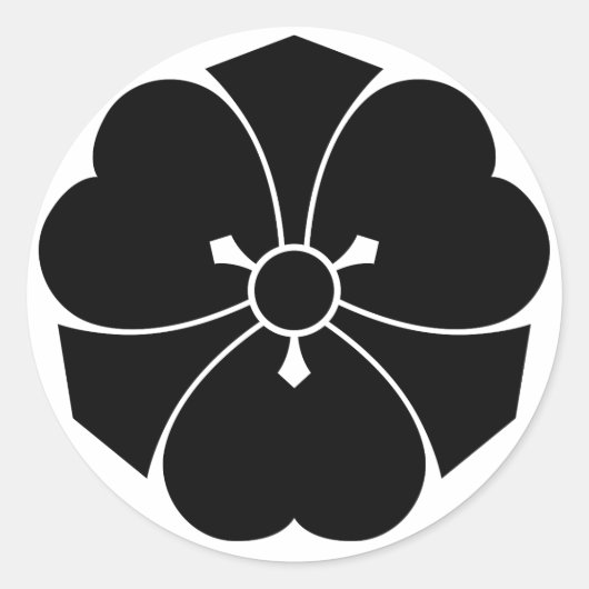 Holztruhe mit Schwertern Runder Aufkleber (Vorderseite)