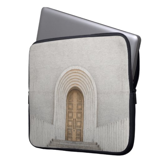 HOLZTÜR LAPTOPSCHUTZHÜLLE (Vorderseite Links)