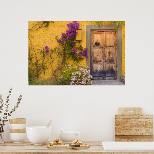 Holztür Poster (Küche)