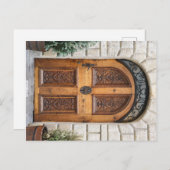 Holztür-Postkarte Postkarte (Vorne/Hinten)