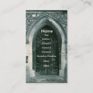 Holztür-Visitenkarten Visitenkarte