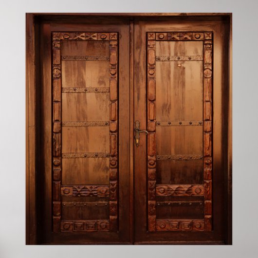 Holztüren Poster (Vorne)