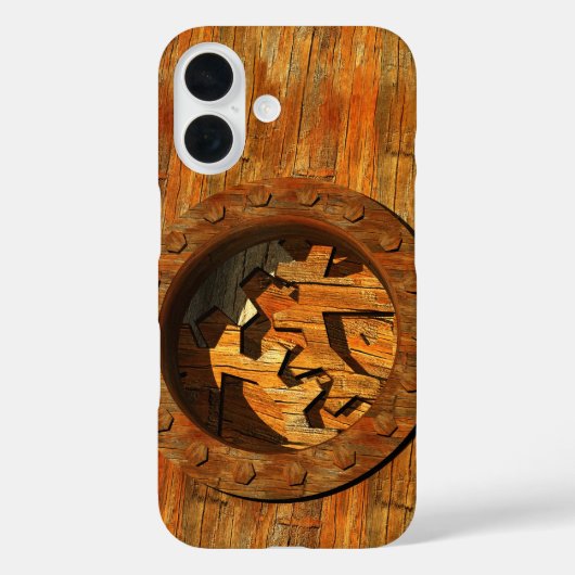 Holzuhr Case-Mate iPhone Hülle (Rückseite)