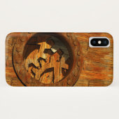 Holzuhr Case-Mate iPhone Hülle (Rückseite (Horizontal))