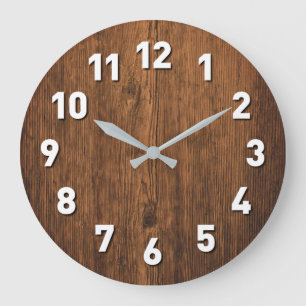 Holzuhr Große Wanduhr