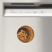 Holzuhr Magnet (In Situ (Geschirrspüler))