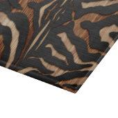 Holzund Lederzebra-Druck Schneidebrett (Ecke)