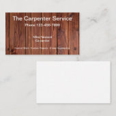 Holzuntergrund Visitenkarte (Vorne/Hinten)