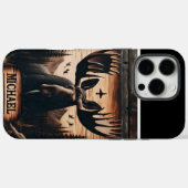 Holzverbranntes Elch-Portrait Case-Mate iPhone Hülle (Rückseite (Horizontal))