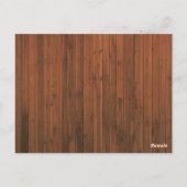 Holzverkleidung Offenes Fenster Landschaft Ferienv Postkarte (Rückseite)