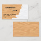 HolzVisitenkarten (teilweise gestrichen) Visitenkarte (Vorne/Hinten)