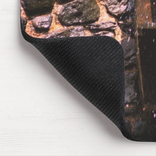 Holzwasserrädernatur Mousepad (Ecke)