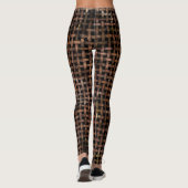 Holzwebermuster Leggings (Rückseite)