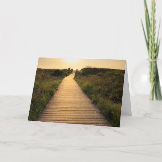 Holzweg bis Strand Karte (Vorderseite)
