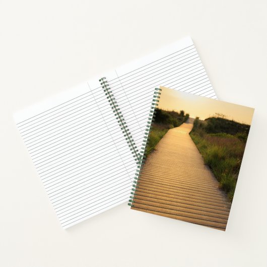 Holzweg bis Strand Notizblock (Innenseite)