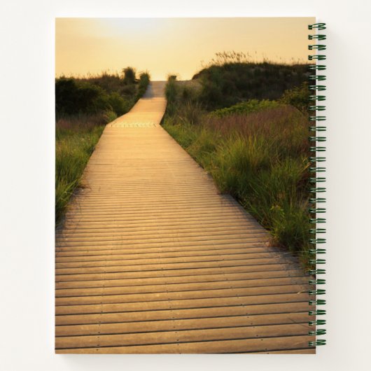 Holzweg bis Strand Notizblock (Rückseite)