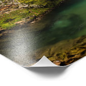 Holzweg durch den Schlucht der Vintgar-Schlucht Fotodruck (Ecke)