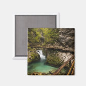 Holzweg durch den Schlucht der Vintgar-Schlucht Magnet (Vorderseite/Rückseite)