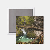 Holzweg durch den Schlucht der Vintgar-Schlucht Magnet (Vorderseite/Rückseite)