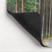Holzweg im Kiefernwald Mousepad (Ecke)