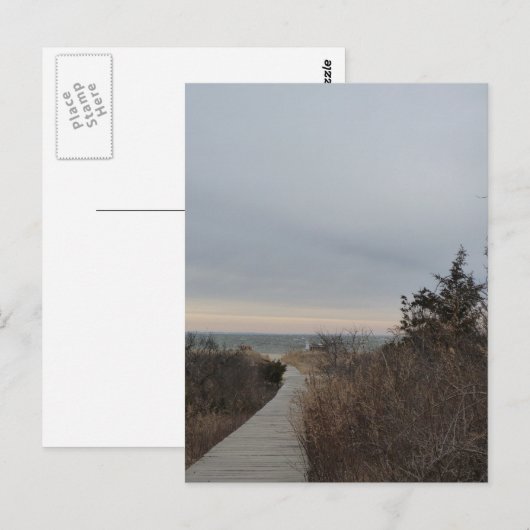 Holzweg Postkarte (Vorne/Hinten)