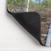 Holzweg über Sumpf Mousepad (Ecke)