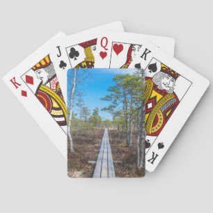 Holzweg über Sumpf Spielkarten