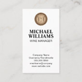 Holzweinfähle Visitenkarte (Rückseite)