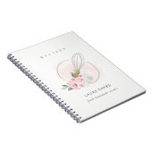 Holzweiße Wasserfarbe Koch Blumenkohl Rezept Notizblock (Rechte Seite)