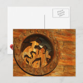 Holzwerk Postkarte (Vorne/Hinten)