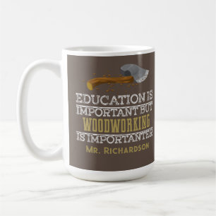 Holzwerkstatt-Lehrer Lustiger Geschenkeladen Klass Kaffeetasse