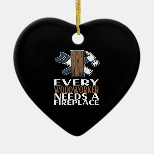 Holzwerkstoff-Geschenk Keramik Ornament (Vorne)