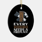 Holzwerkstoff-Geschenk Keramik Ornament (Rechts)