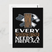 Holzwerkstoff-Geschenk Postkarte (Vorne/Hinten)