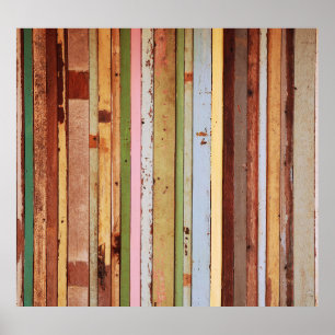 Holzwerkstoff: Vintage Tapete Textur Poster
