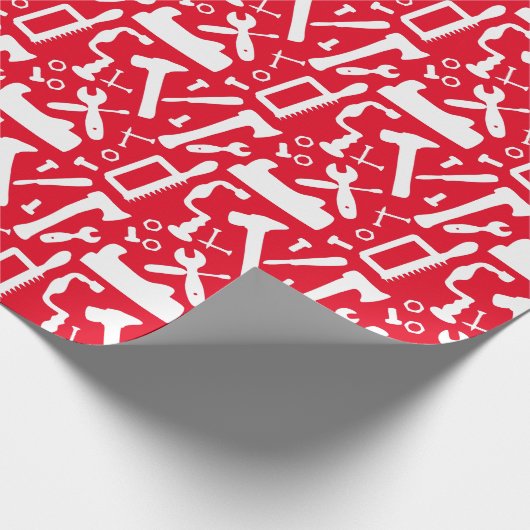 Holzwerkzeuge für Tischlerarbeiten Geschenkpapier (Ecke)