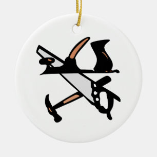 Holzwerkzeuge Keramik Ornament