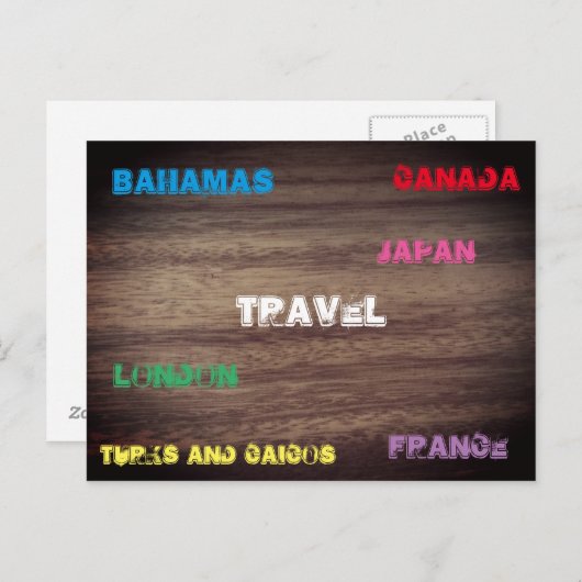 Holzwirkungsreise Postkarte (Vorne/Hinten)