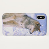 Holzwolf im Schnee, Canis lupus, Case-Mate iPhone Hülle (Rückseite (Horizontal))
