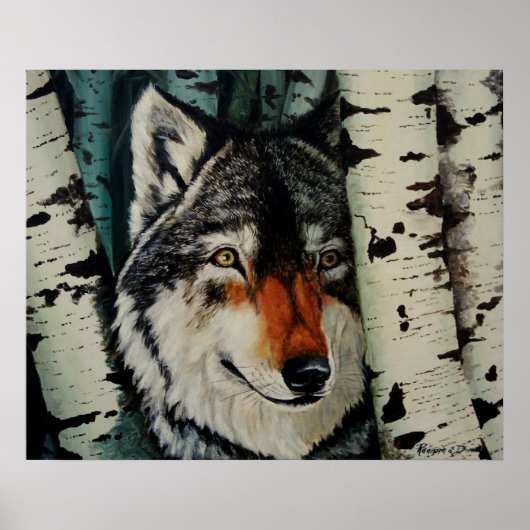 "Holzwolf" Poster (Vorne)