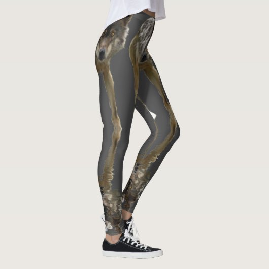 Holzwolf-Wilddesign Leggings (Rechts)