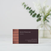 Holzwolle Holzbearbeitungsmaschine Visitenkarte (Stehend Vorderseite)