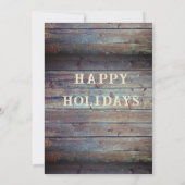 Holzwurzel beleuchtet Corporate Holiday Party Einladung (Rückseite)