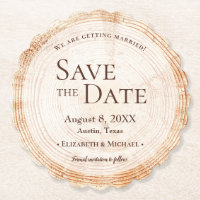 Holzwurzel-Holzwurzel Save the Date