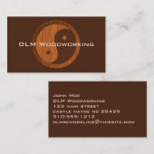 HolzYin Yang Business Card Visitenkarte (Vorne/Hinten)
